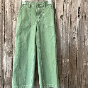 Green wide leg dress pants from target